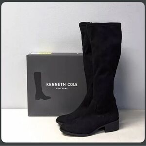 Brand New Suede Kenneth Cole New York Elegant Black Boots